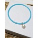Bracelet jonc silicone et perle de culture d'eau douce