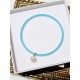 Bracelet jonc silicone et perle de culture d'eau douce