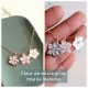 Collier fleur de nacre Naïma, fleur de nacre rose, blanche ou grise