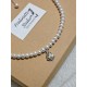 Collier tour de cou perles de culture d'eau douce et pendentif citrine