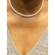 Collier tour de cou perles de culture d'eau douce Madeleine