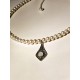 Collier tour de cou perles de culture et amulette pendule pierre de lune