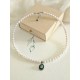 Collier tour de cou perles de culture d'eau douce et pendentif marcassites