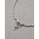 Alesio collier de perles de culture grains de riz et amulette pierre de lune