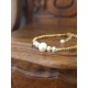 Bracelet maillons et perles de culture Narjess
