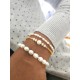 Bracelet maillons et perles de culture Narjess
