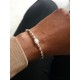 Bracelet Nessim perle de culture et grains de riz argent