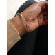 Bracelet Nessim perle de culture et grains de riz argent