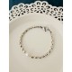Bracelet Nessim perle de culture et grains de riz argent