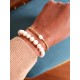 Bracelet Danisa perle de culture et grains de riz dorés