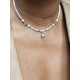 Collier perles de culture et amulette citrine Isaraa