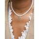 Collier Vittoria perles de culture et amulette citrine