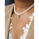 Collier Vittoria perles de culture et amulette citrine