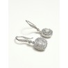 Boucles d'oreilles crochets strass - Prêt à porter bijoux mariage