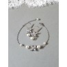 Parure mariage Icône, boucles d'oreilles mini-creoles - Bijoux mariage prêts à porter