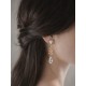 Boucles d'oreilles mariage gouttes en cristal - Prêt à porter