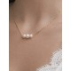 Collier trio de perles de culture - Bijoux mariage prêts à porter