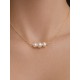 Collier trio de perles de culture - Bijoux mariage prêts à porter