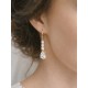 Boucles d'oreilles mariage gouttes pendantes en oxydes de zirconium - Prêt à porter