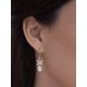 Boucles d'oreilles Icône rose gold et perles de culture - prêt à porter