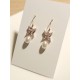 Boucles d'oreilles Icône rose gold et perles de culture - prêt à porter