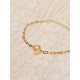 Bracelet Arya perle de culture aubergine